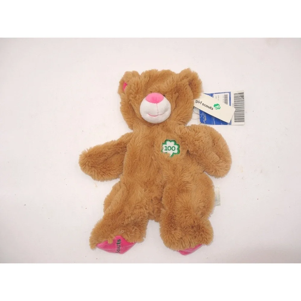 Build-A-Bear Girl Scouts 100th‎ Anniversary Brown Plush Bear Unstuffed NWT 2012